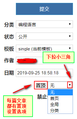 ZBlog如何设置文章首页置顶、全站置顶、分类置顶