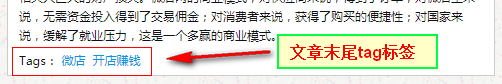 zblog文章内容页或列表页如何添加TAG标签？