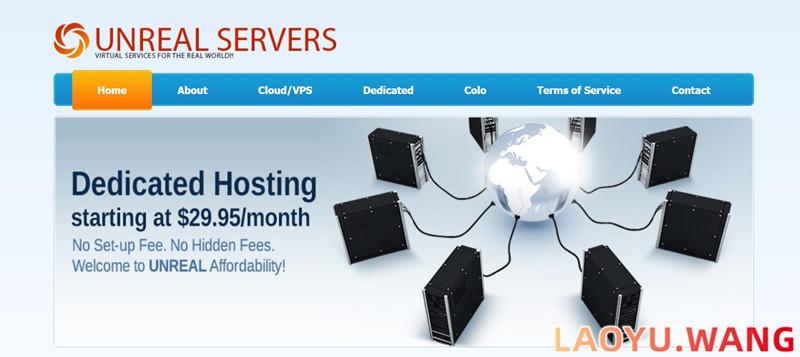 UnRealServers：美国堪萨斯服务器/E5-2650v2/32GB/28TB/1Gbps端口/$100/月