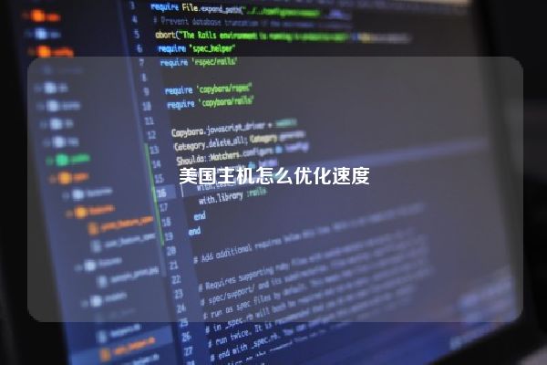美国主机怎么优化速度