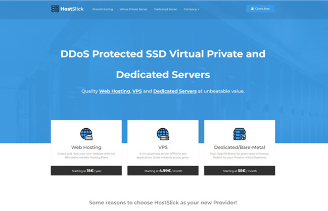 HostSlick：荷兰虚拟主机 €12/半年/100GB空间/不限流量/不限域名/独立IP/DDOS