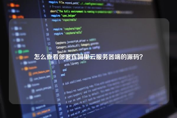 怎么查看部署在阿里云服务器端的源码？