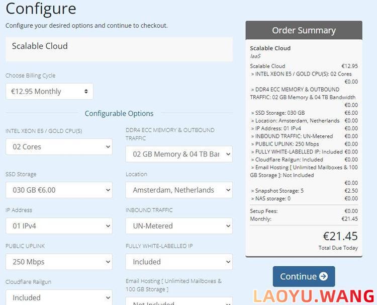 Cloudean：美国/欧洲/迪拜/日本/新加坡云服务器，特价月付€21.45起