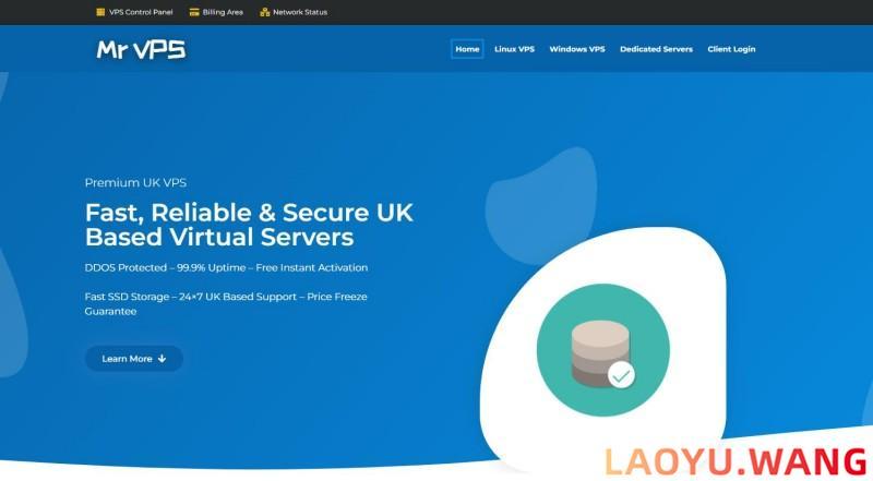 VPS.MR：英国VPS，£6.99/月起，1核/1GB/1Gbps带宽
