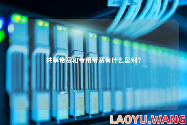 共享带宽和专用带宽有什么区别？