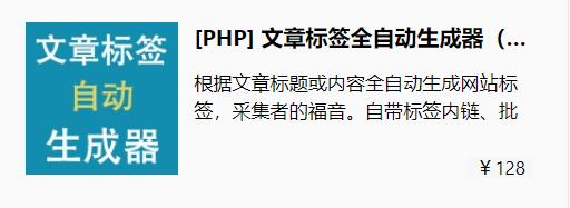 第九个插件：文章标签全自动生成器
