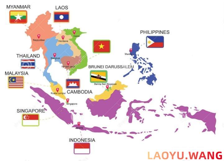 东南亚地图