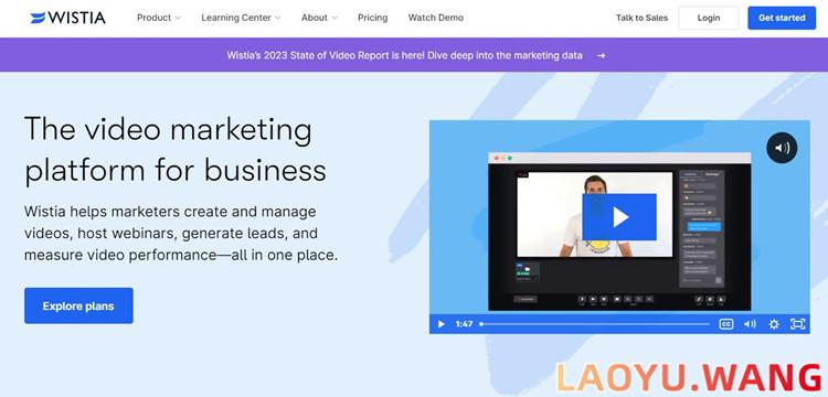 Wistia: 国外免费视频托管服务平台
