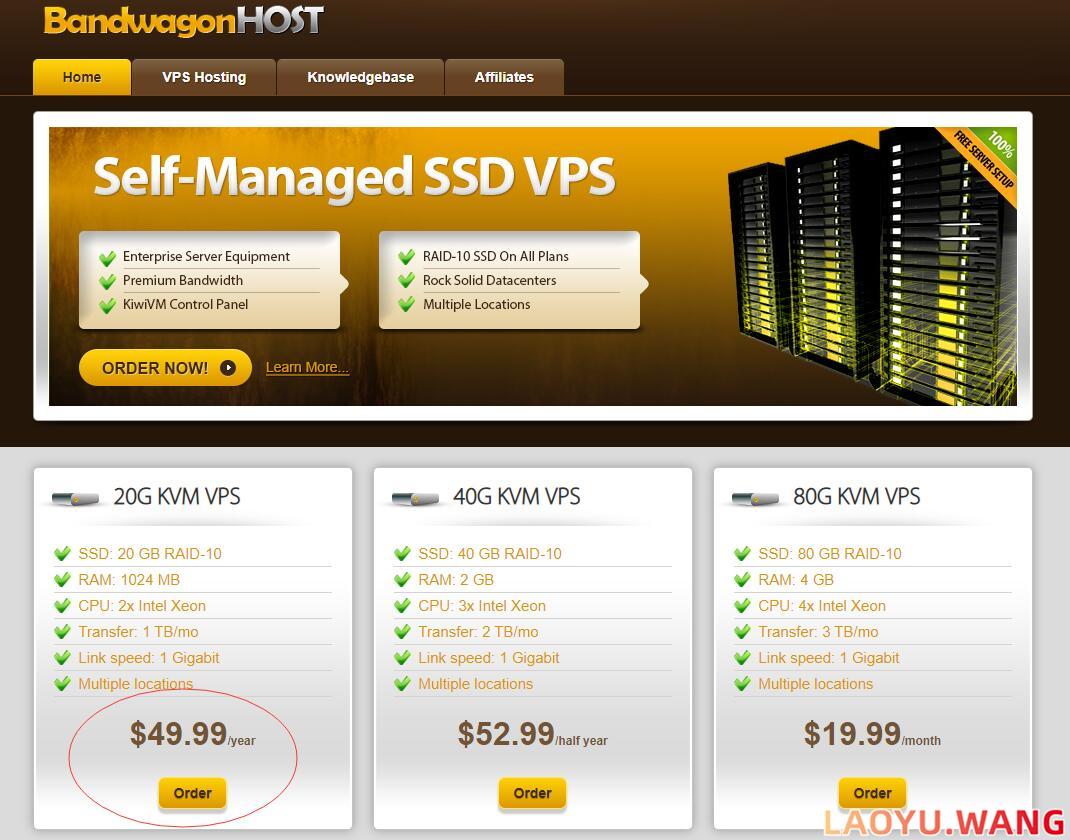 美国 VPS 搬瓦工（BandwagonHost）购买教程