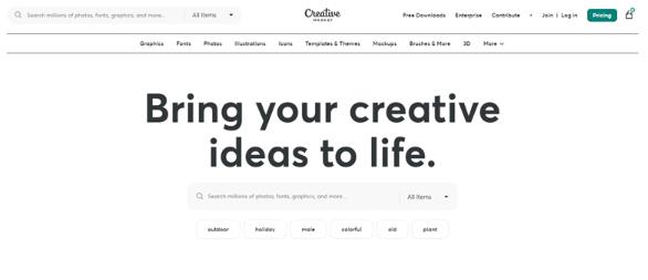 Creative Market: 国外在线设计素材资源交易平台