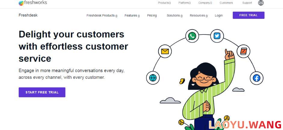 Freshdesk: 国外免费在线网站客服系统工具