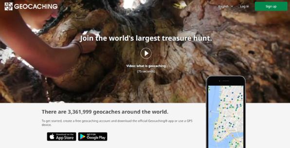 Geocaching：国外热门的户外地理寻宝游戏