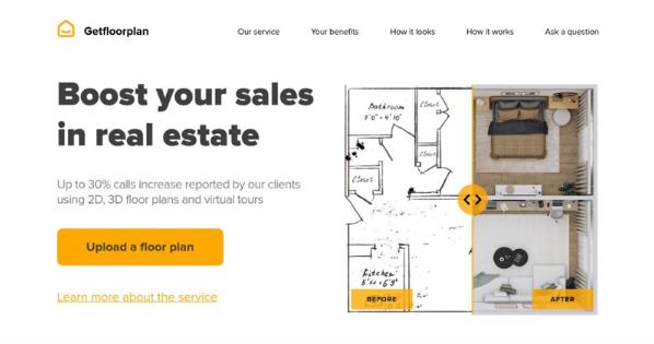 getfloorplan：人工智能的AI房屋平面图生成工具