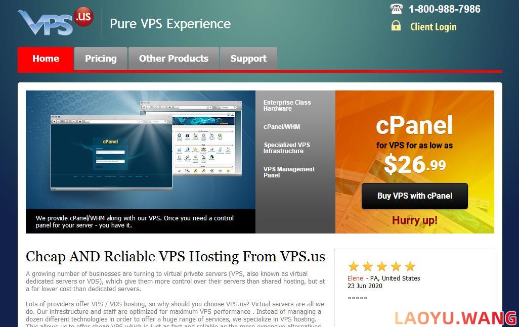 VPS.US：尼日利亚VPS，1Gbps@不限流量，月付$9.99起