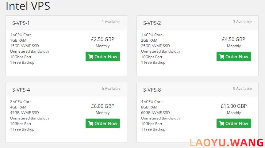 27Fibre：英国VPS，£2.5/月/1核2GB/15GB/不限流量/10Gbps端口