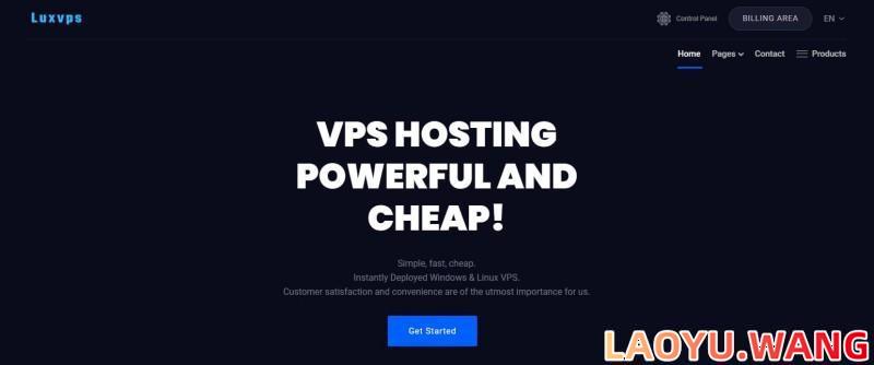 Luxvps：德国高防VPS，€10/月/4核/18GB/100GB空间/6TB流量/1Gbps端口